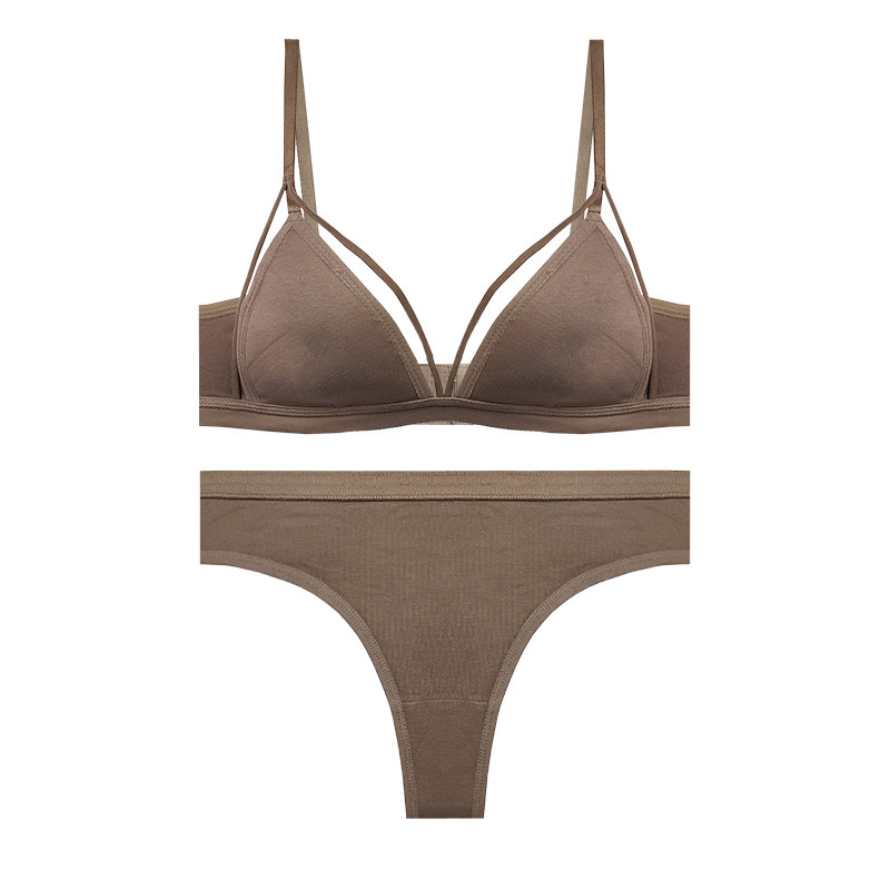 ست شورت و سوتین زنانه آنی لوکس مدل هارنس دار بدون فنر کد 31332