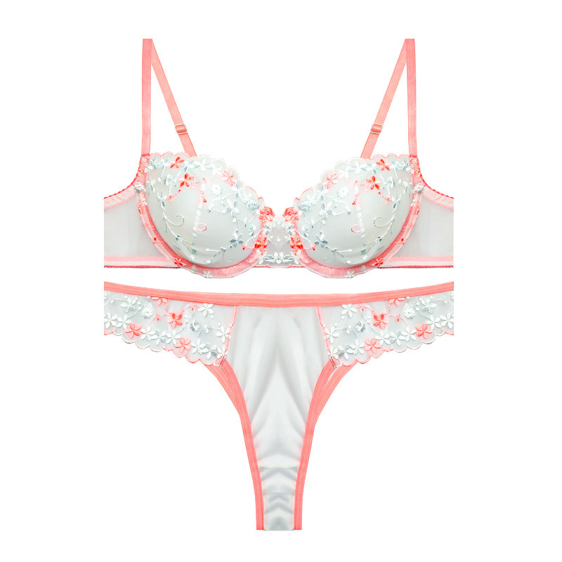 ست شورت و سوتین زنانه ژِینا مدل لارا توری کد 20104ji