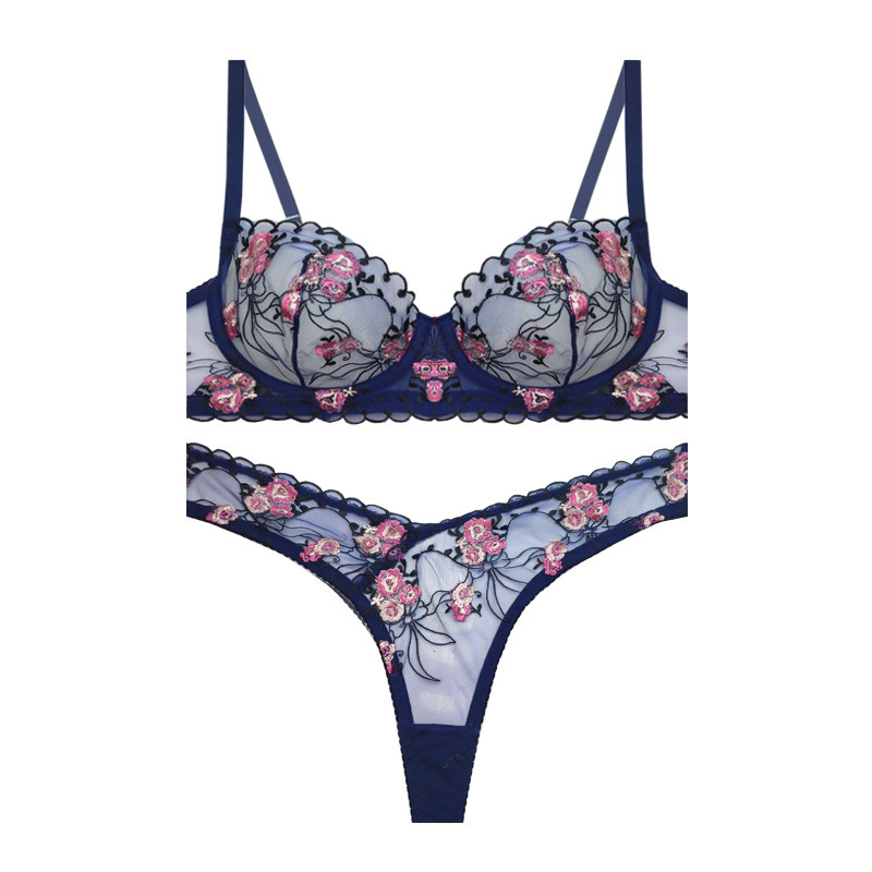 ست شورت و سوتین زنانه ژینا مدل نیهان توری کد 11601ji