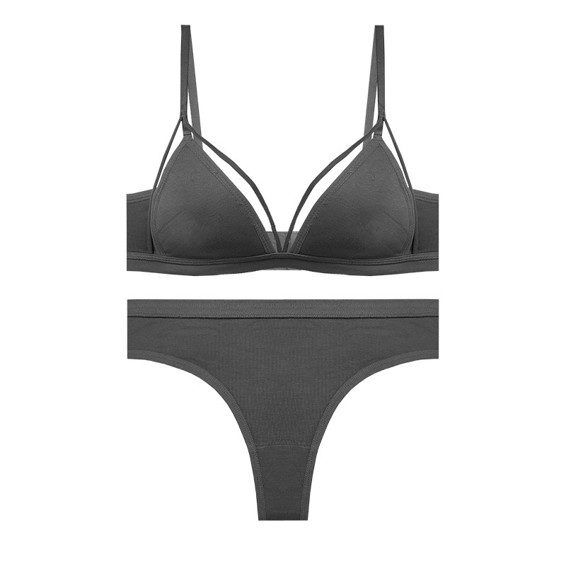 ست شورت و سوتین زنانه آنی لوکس مدل هارنس دار بدون فنر کد 31333