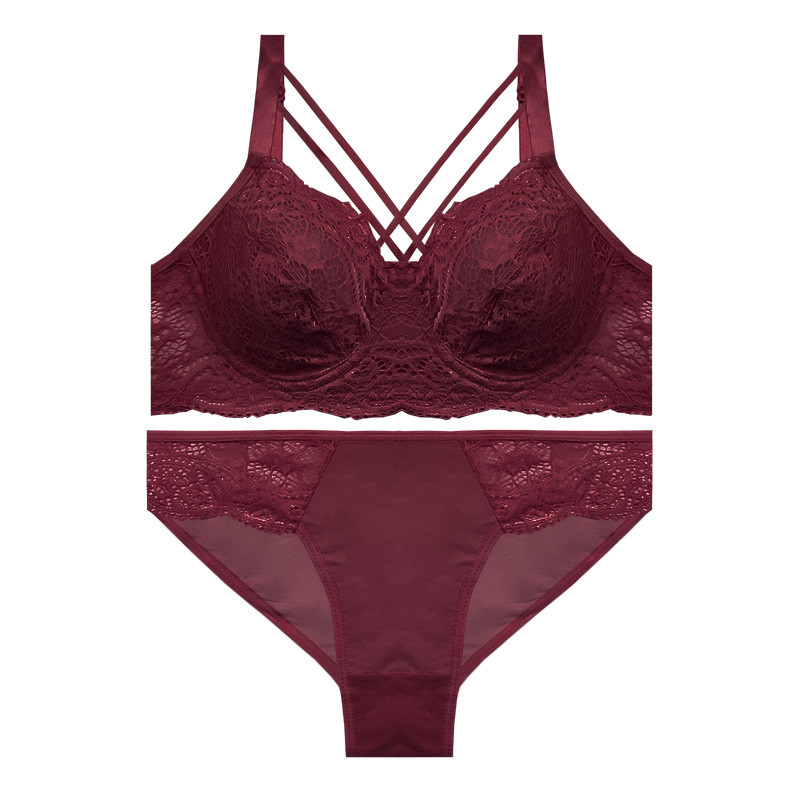 ست شورت و سوتین زنانه آنی لوکس طرح گیپور هارنس دوبل کد 19541ST