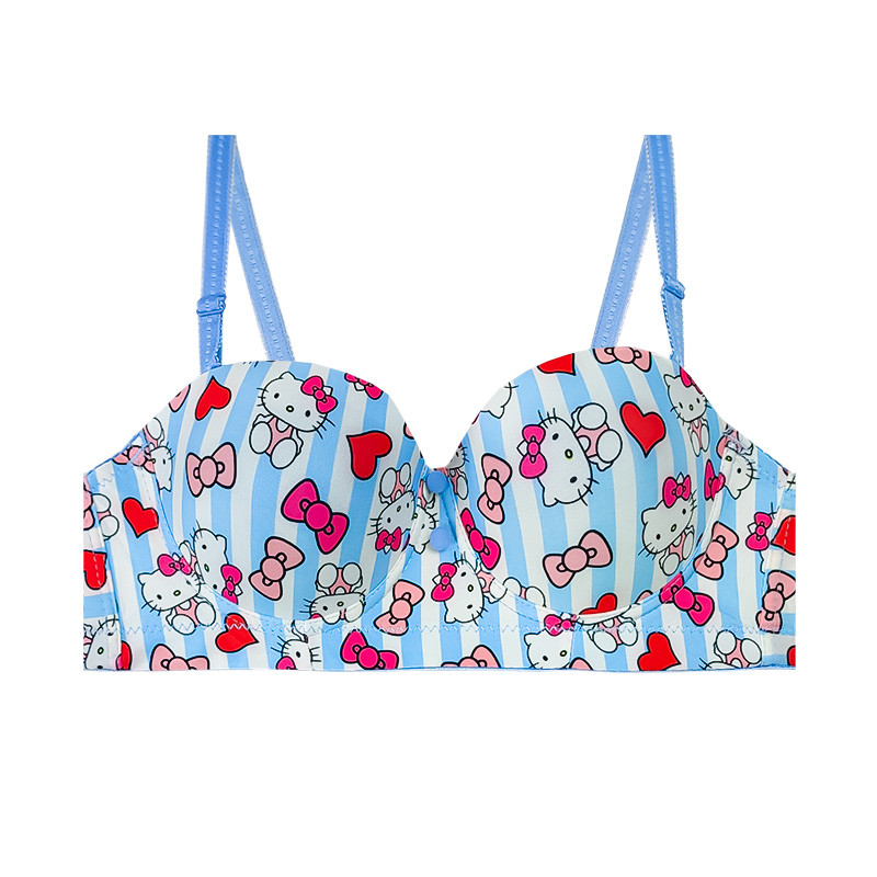 سوتین اسفنجی زنانه آنی لوکس مدل نیم جک طرح کیتی کد 00011s