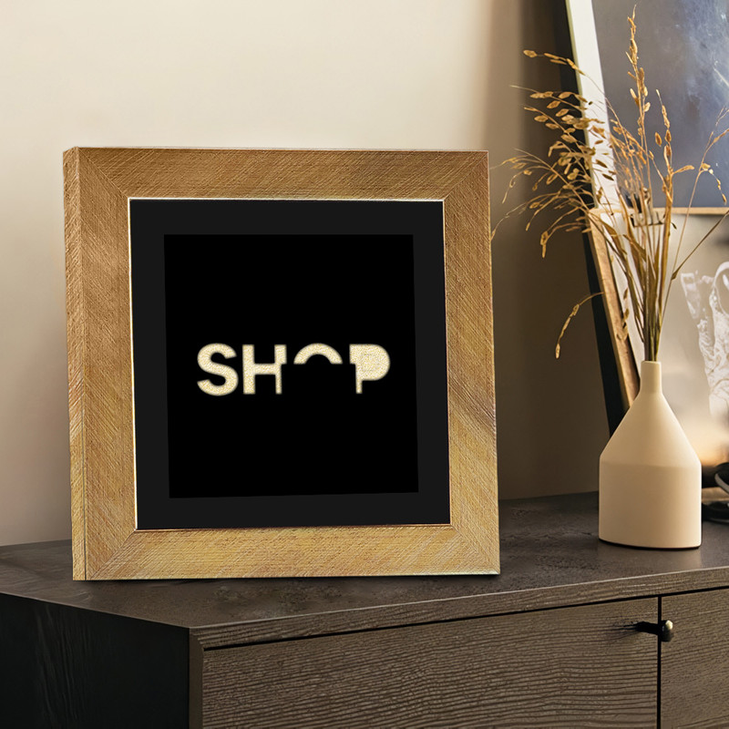  تابلو بکلیت طرح دکوری SHOP مدل T-01