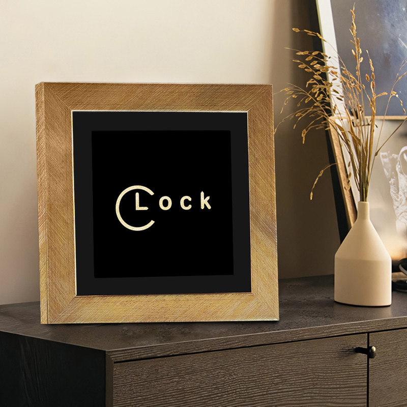 تابلو بکلیت طرح دکوری Clock مدل T-113