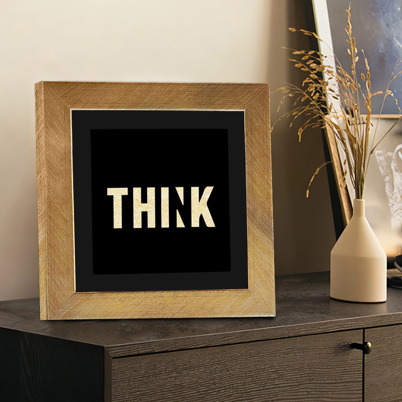 تابلو بکلیت طرح دکوری Think مدل T-108