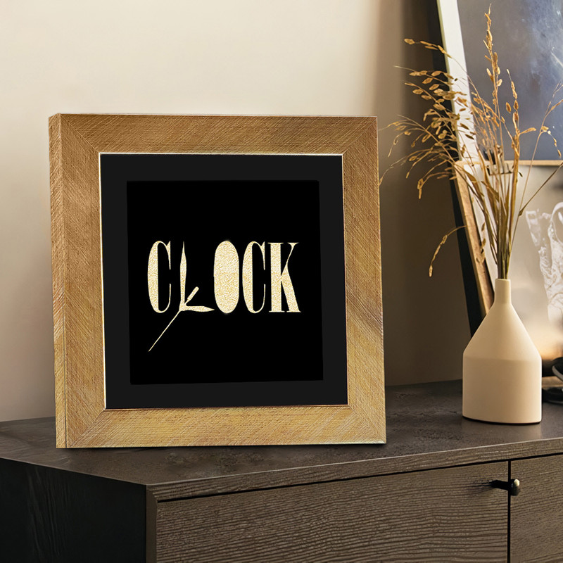تابلو بکلیت طرح دکوری Clock مدل T-120