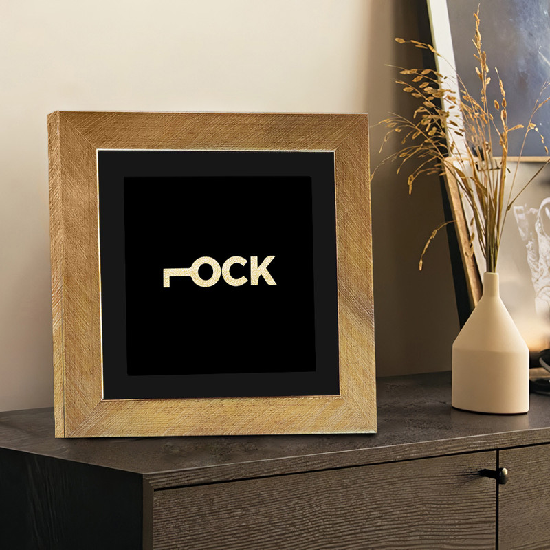 تابلو بکلیت طرح دکوری LOCK مدل T-109