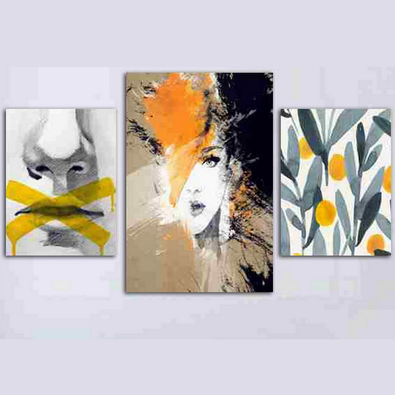 تابلو شاسی بکلیت طرح دکوراتیو نقاشی مدل SH-226 مجموعه 3 عددی