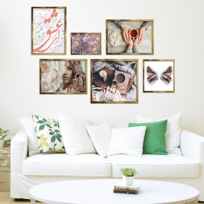 تابلو بکلیت طرح عشق مدل 425 مجموعه 6 عددی