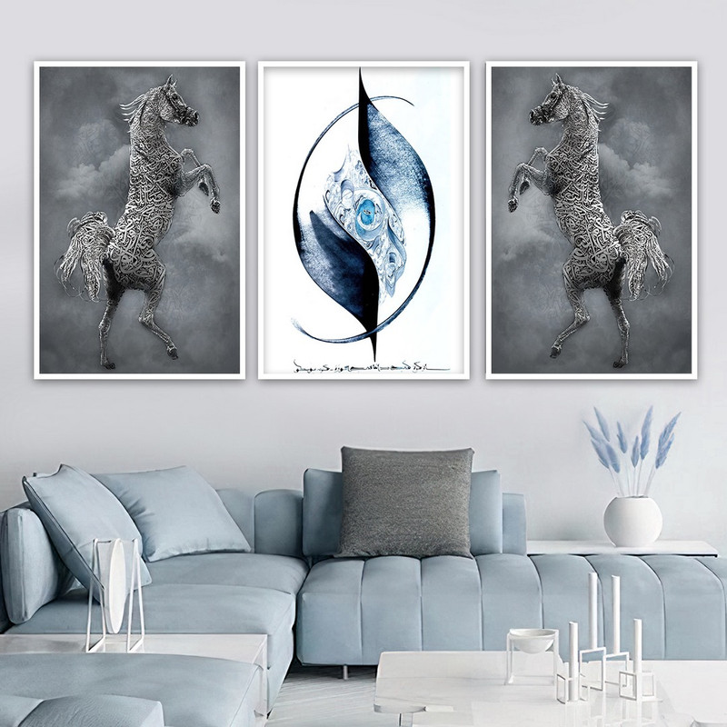 تابلو بکلیت طرح یونیکورن مدل W-754 مجموعه 3 عددی