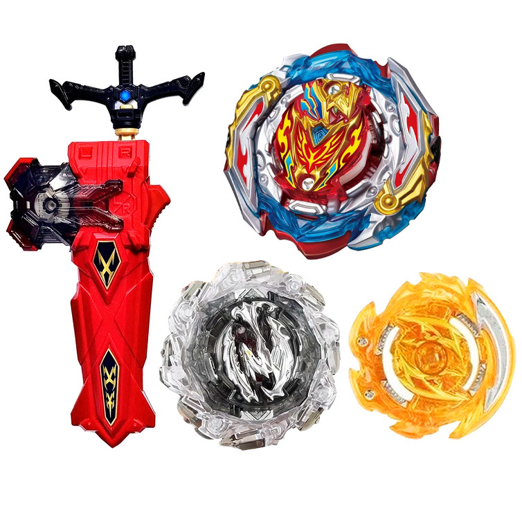 فرفره مدل انفجاری زست اشیل طرح پرتابگر شمشیری کد B201-H مجموعه 4 عددی 