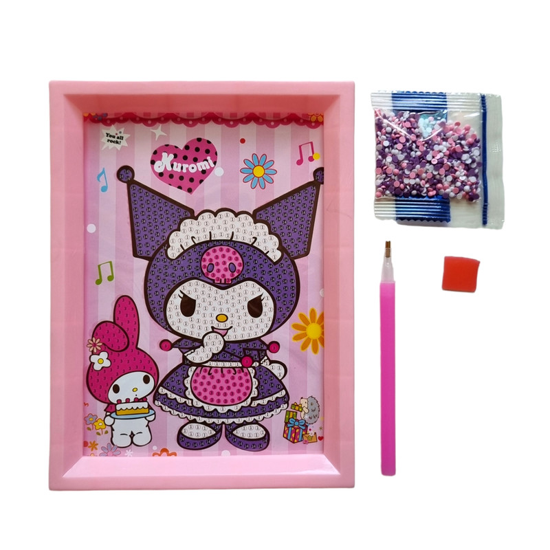 بازی آموزشی مدل ساخت تابلو نقاشی الماسی قاب دار طرح کرومی کد 05