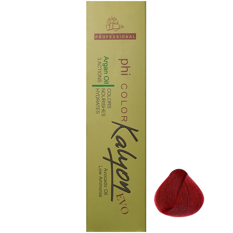 رنگ مو کالیون سری آلبالویی شماره 7.55 حجم 125 میلی لیتر رنگ آلبالویی روشن