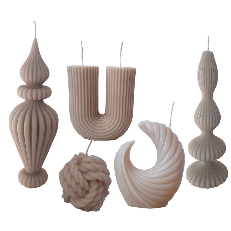 شمع دست ساز مدل DU5 مجموعه 5 عددی