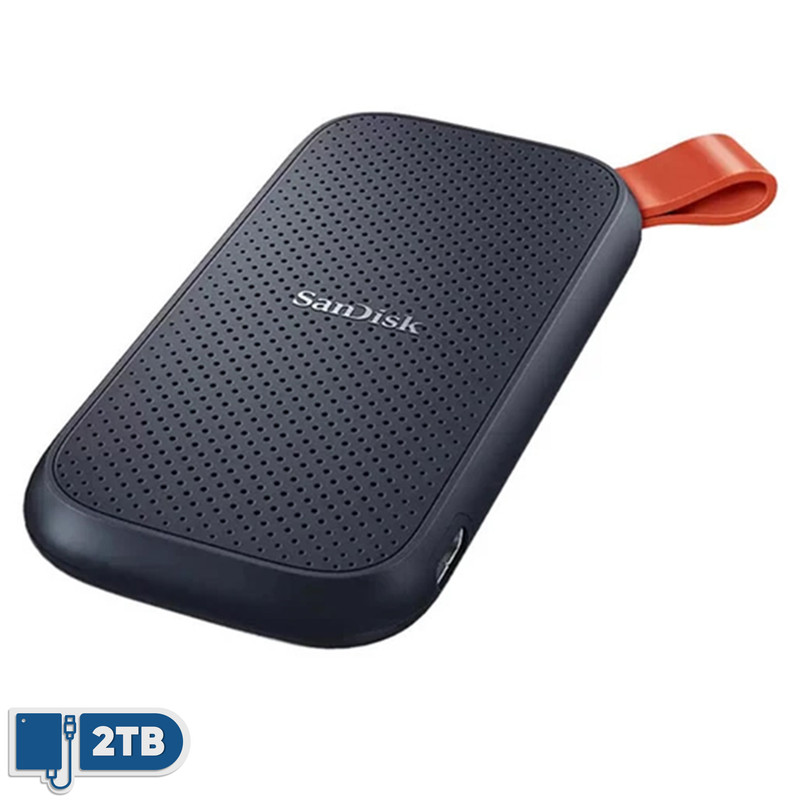 اس اس دی اکسترنال سن دیسک مدل PORTABLE E30 ظرفیت 2 ترابایت رابط USB 3.2 Gen2