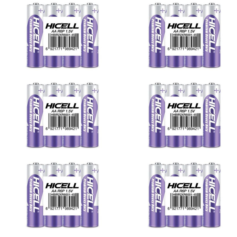 باتری قلمی هایسل مدل SUPER POWER بسته 24 عددی