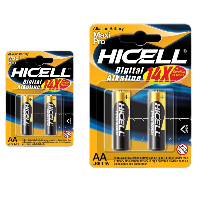 باتری قلمی هایسل مدل MAXI PRO بسته ۴ عددی