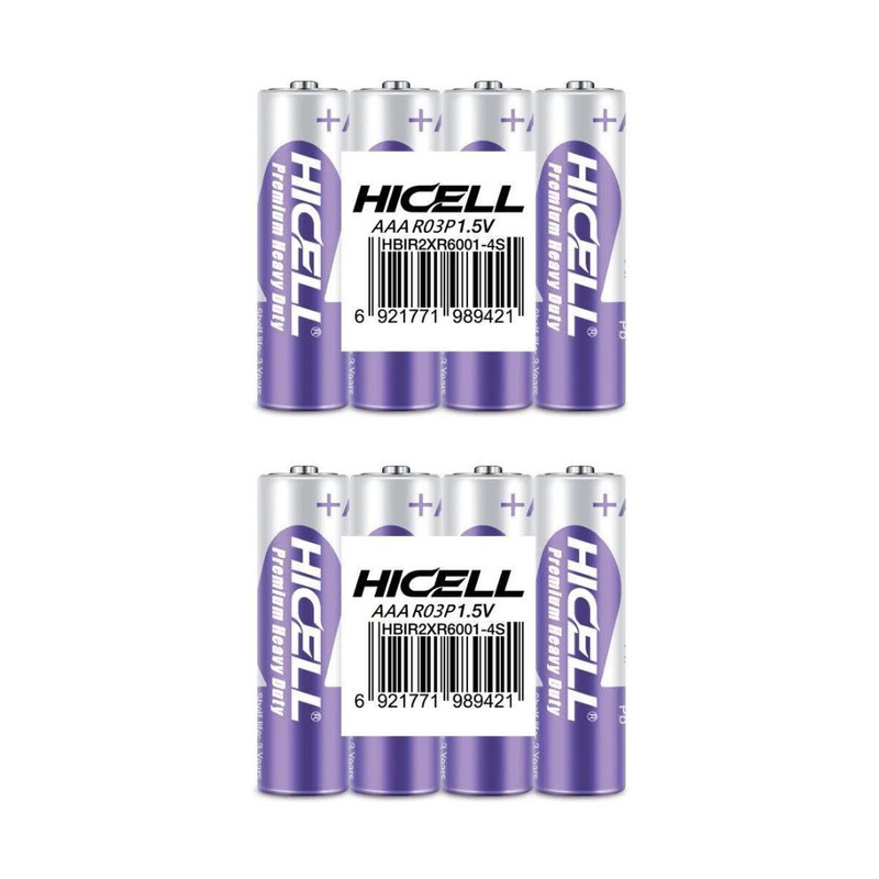 باتری نیم قلمی مدل شیرینک بسته ۸ عددی