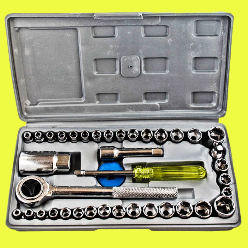 آچار بکس و سری آچار بکس مدل 28 - BPRFG  مجموعه 40 عددی