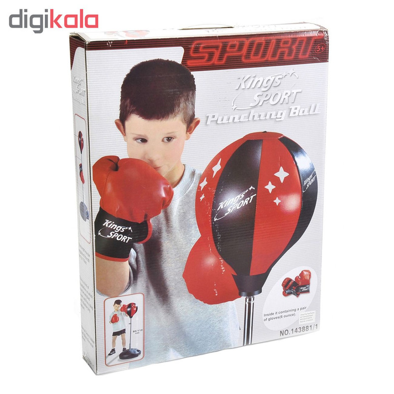 کیسه بوکس کینگز اسپورت کد 1438811 به همراه دستکش بوکس