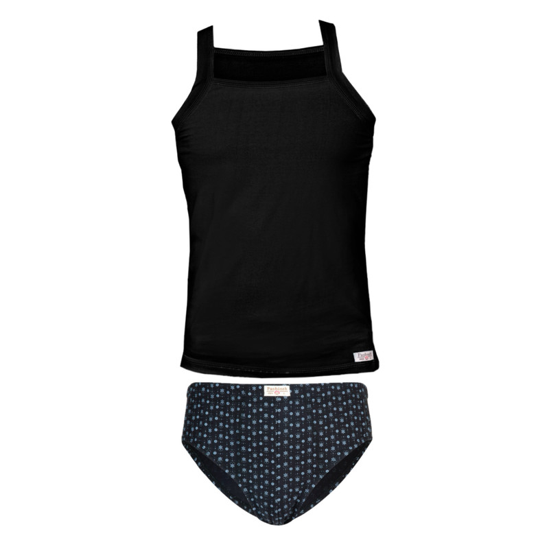 ست شورت و زیرپوش مردانه پنبینه مدل نخ پنبه خالص صادراتی طرح رزا