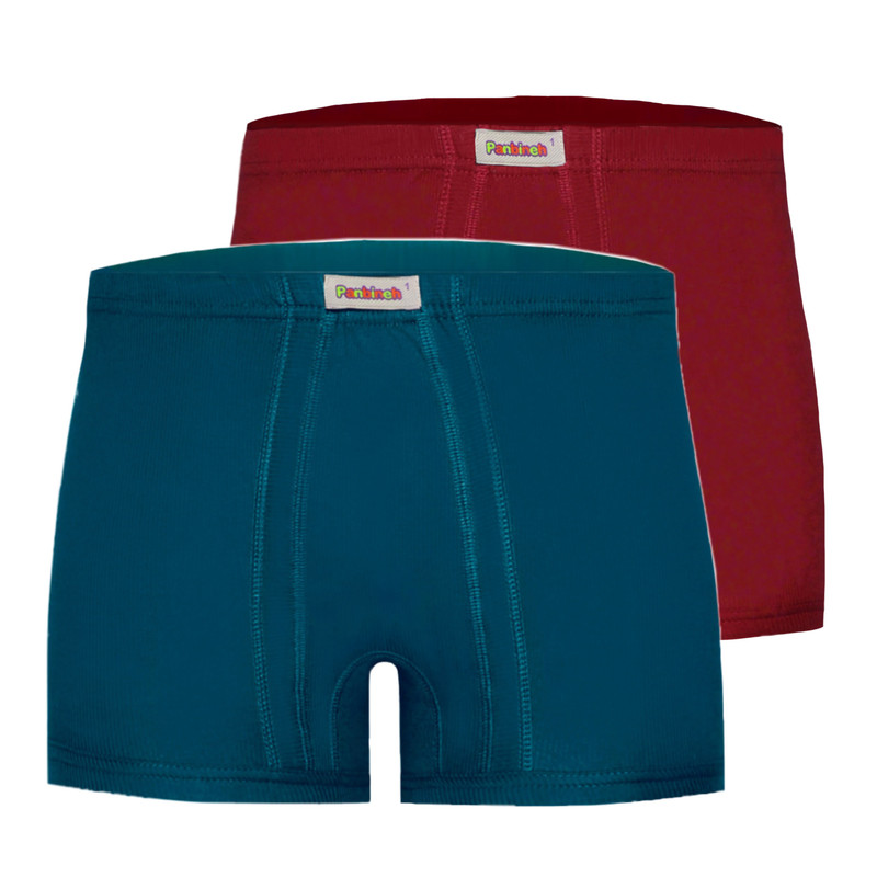 شورت پسرانه پنبینه مدل پادار کلاسیک صادراتی بسته 2 عددی