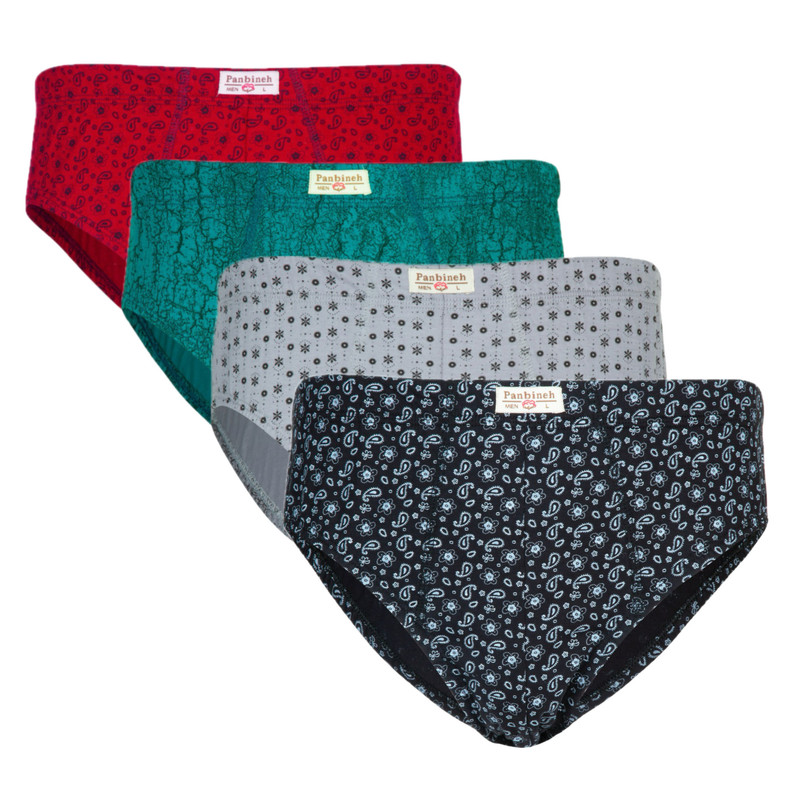 شورت اسلیپ مردانه پنبینه مدل نخ پنبه بسته 4 عددی