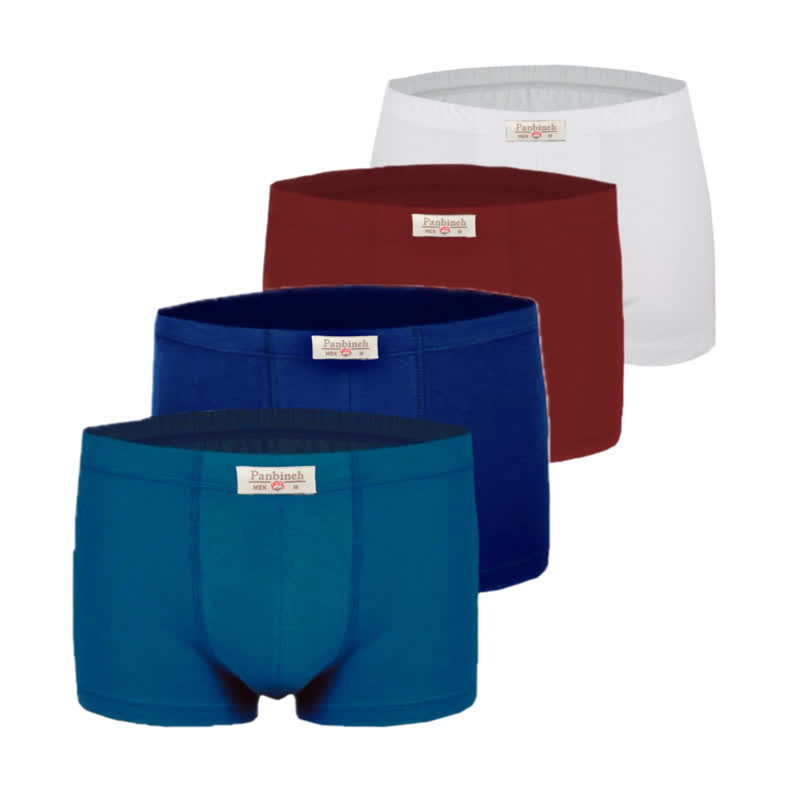 شورت مردانه پنبینه مدل نخ پنبه خالص صادراتی مجموعه 4 عددی