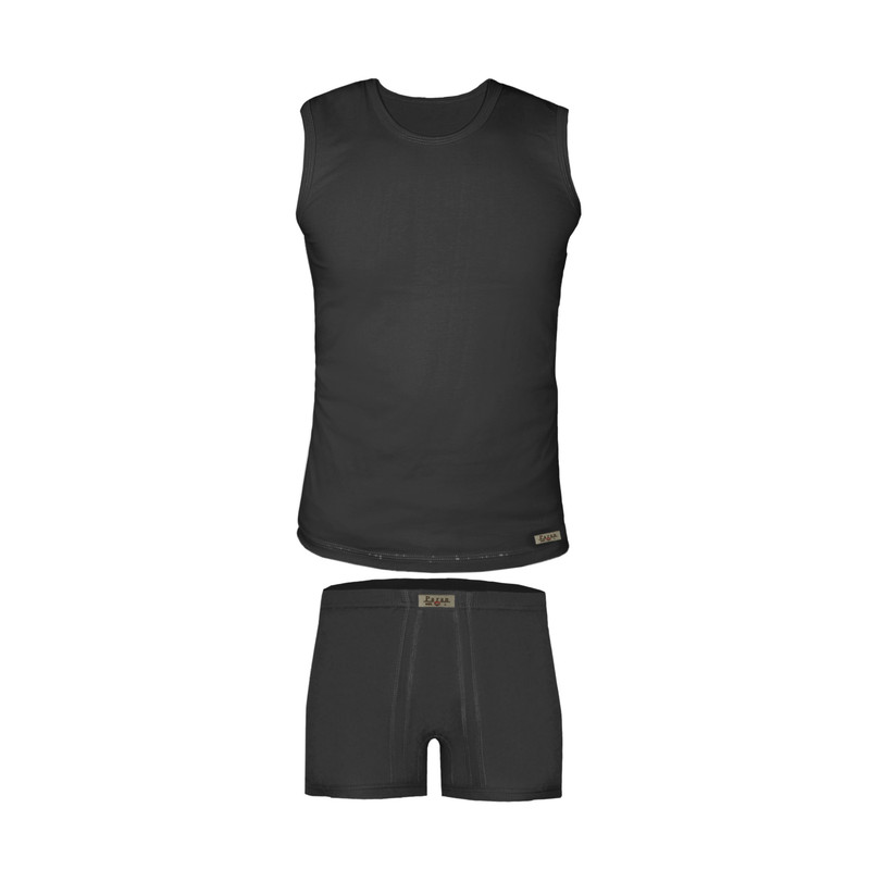 ست شورت و زیرپوش مردانه تولیدی پاران مدل نخ پنبه خالص