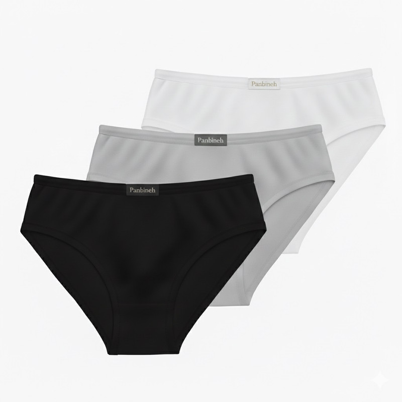 شورت زنانه پنبینه مدل نخ پنبه بسته 3 عددی