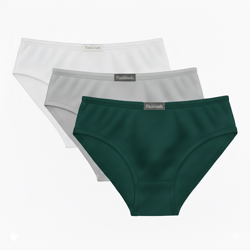 شورت زنانه پنبینه مدل نخ پنبه بسته 3 عددی