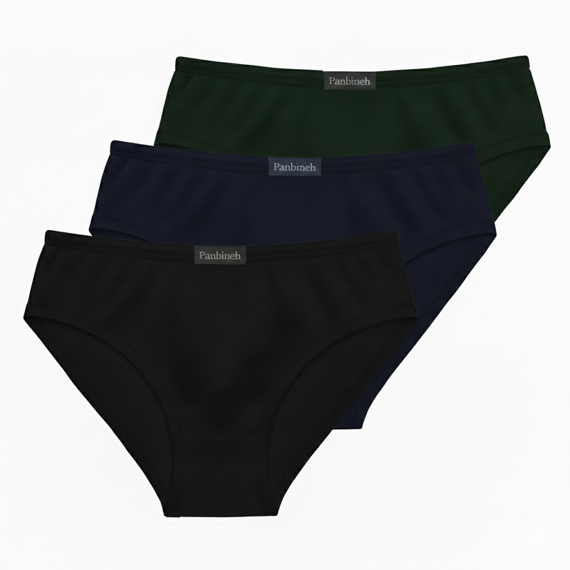 شورت زنانه پنبینه مدل نخ پنبه بسته 3 عددی