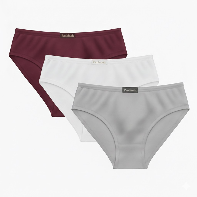 شورت زنانه پنبینه مدل نخ پنبه بسته 3 عددی