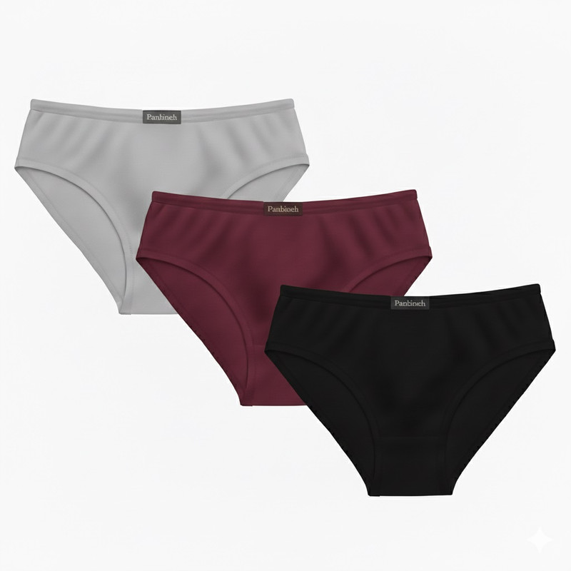 شورت زنانه پنبینه مدل نخ پنبه بسته 3 عددی