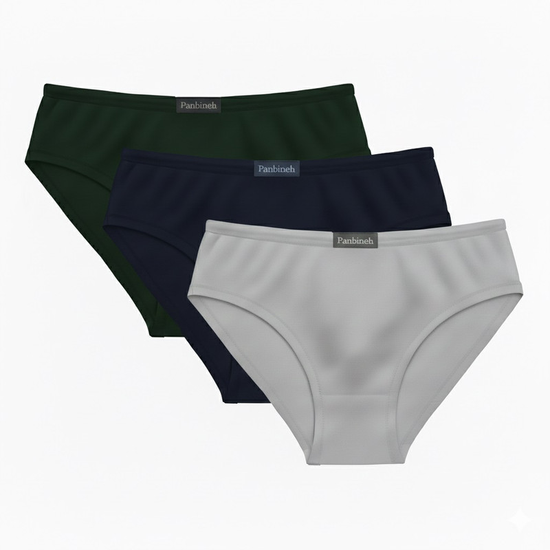 شورت زنانه پنبینه مدل نخ پنبه بسته 3 عددی