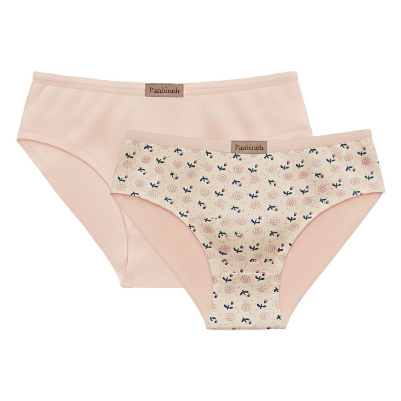 شورت زنانه پنبینه مدل نخ پنبه خالص بسته 2 عددی