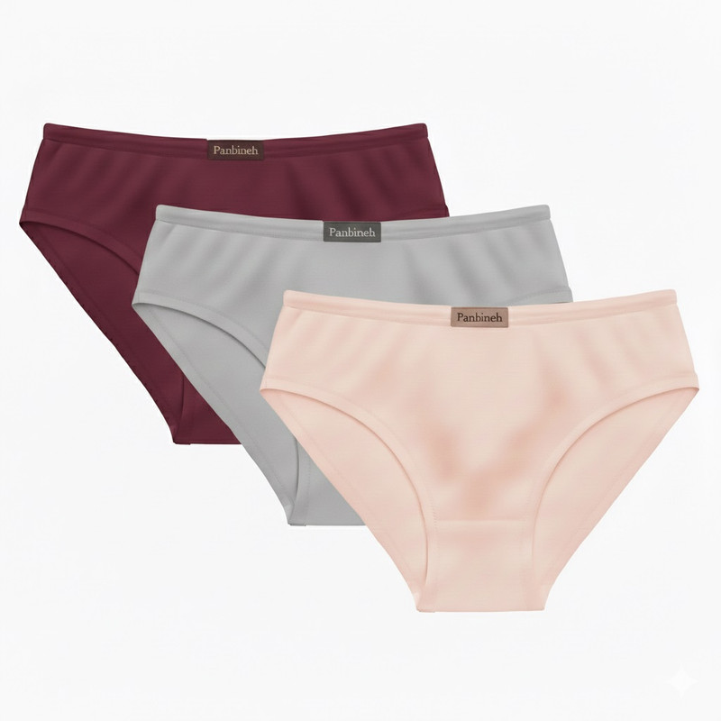 شورت زنانه پنبینه مدل نخ پنبه بسته 3 عددی