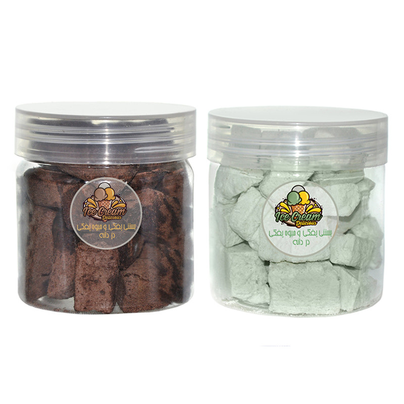  بستنی خشک تریپل شکلات و طالبی دردانه - 80 گرم بسته دو عددی