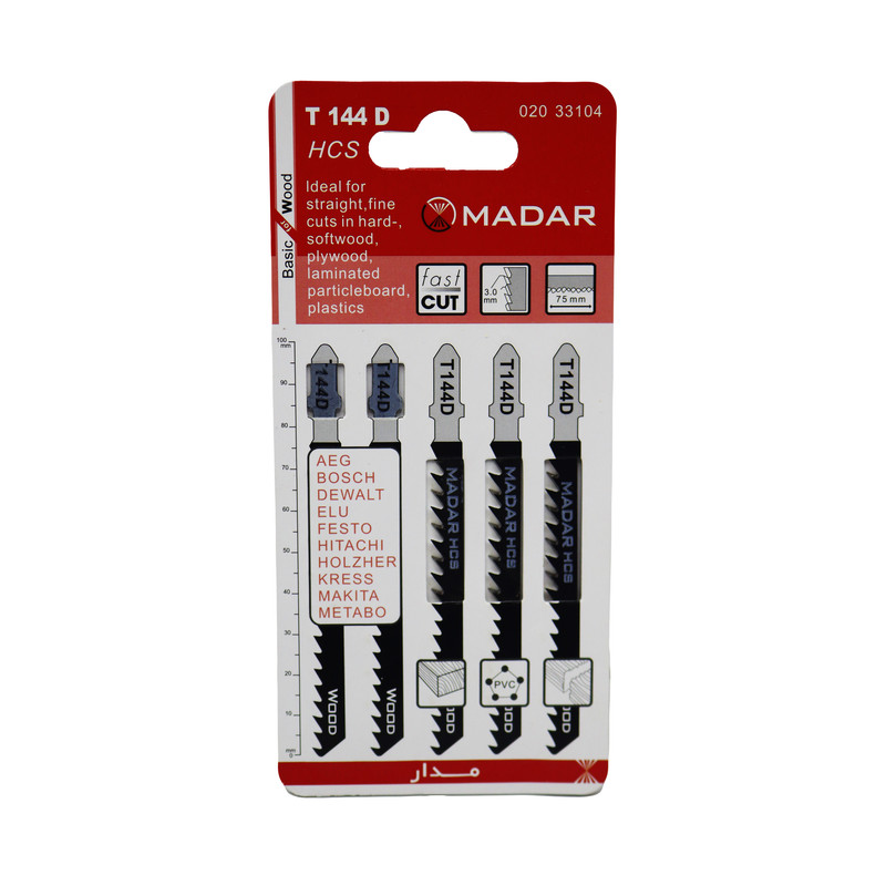 تیغه اره عمودبر مدار مدل YP-WOOD-T144D مجموعه 5 عددی