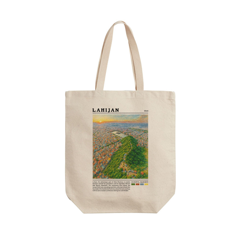 ساک خرید ترمه طراحان ایده مدل شیطان کوه لاریجان کد map0837 - L