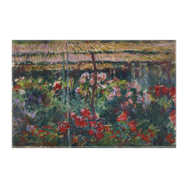 کاغذ کادو ترمه طراحان ایده مدل باغ گل صد تومانی از مونه کد art0228 سایز 57x37 سانتی متر