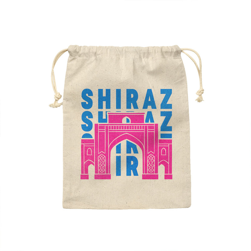 کیسه نان و سبزی ترمه طراحان ایده مدل نماد دروازه قرآن شیراز کد map0018 - M سایز 23x33 سانتی متر