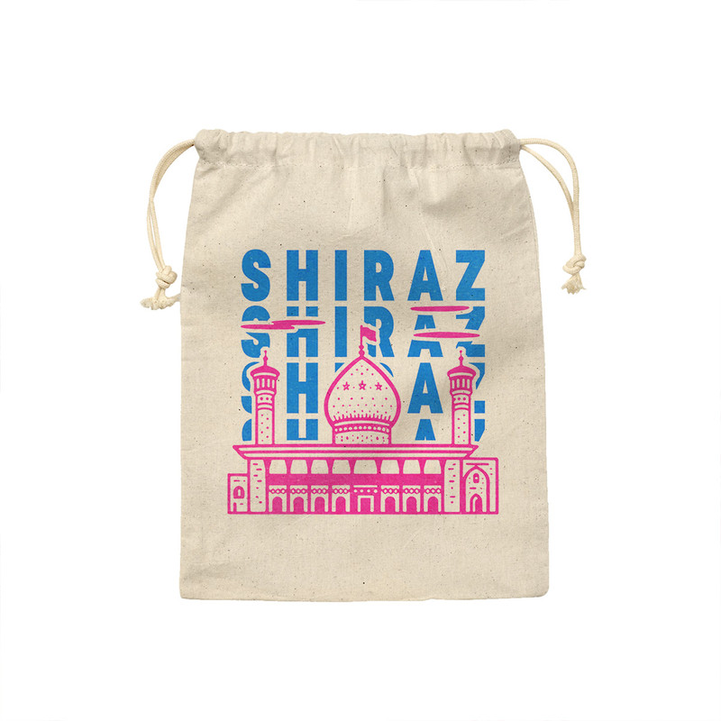 کیسه نان و سبزی ترمه طراحان ایده مدل نماد شاهچراغ شیراز کد map0020 - M سایز 23x33 سانتی متر