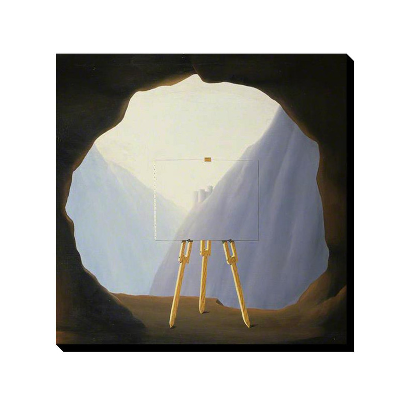 تابلو ترمه طراحان ایده طرح وضعیت انسان از ماگریت کد art0387