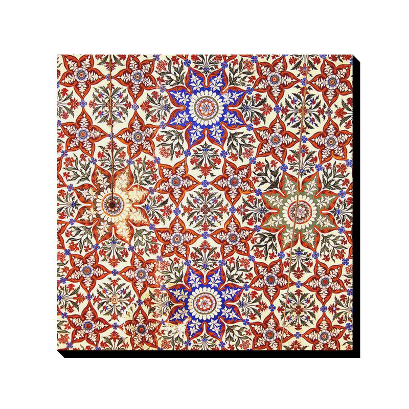 تابلو شاسی ترمه طراحان ایده مدل کاشی قرمز کد cfp1100
