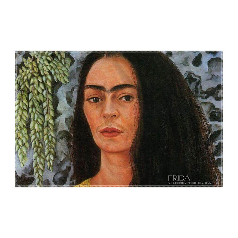 کاغذ کادو ترمه طراحان ایده مدل خودنگار با موی رها از فریدا کد art0145