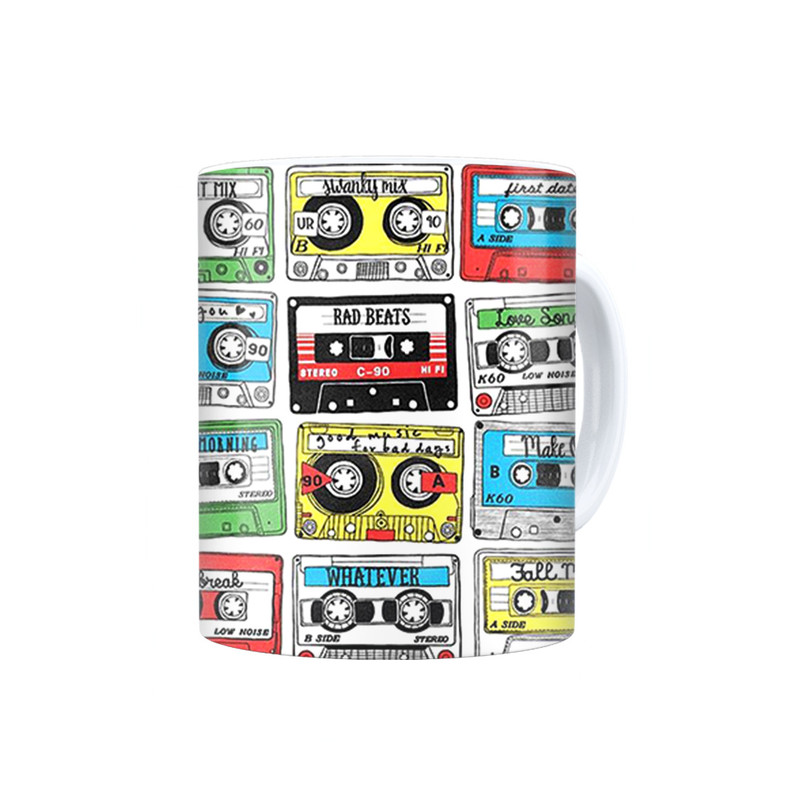 ماگ ترمه طراحان ایده مدل نوار کاست کد cfp1861