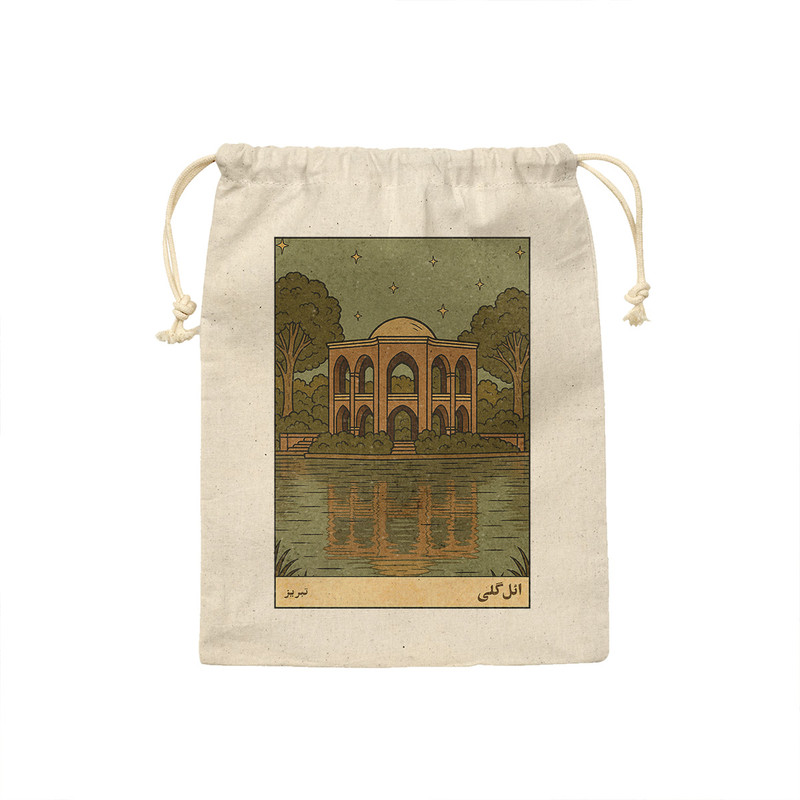 کیسه نان و سبزی ترمه طراحان ایده مدل کارت ائل گلی تبریز کد map1500 - M سایز 23x33 سانتی متر