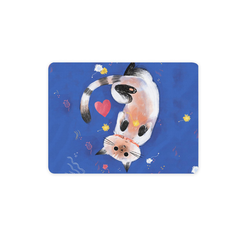 ماوس پد ترمه طراحان ایده مدل گربه تنبل کد strm1083