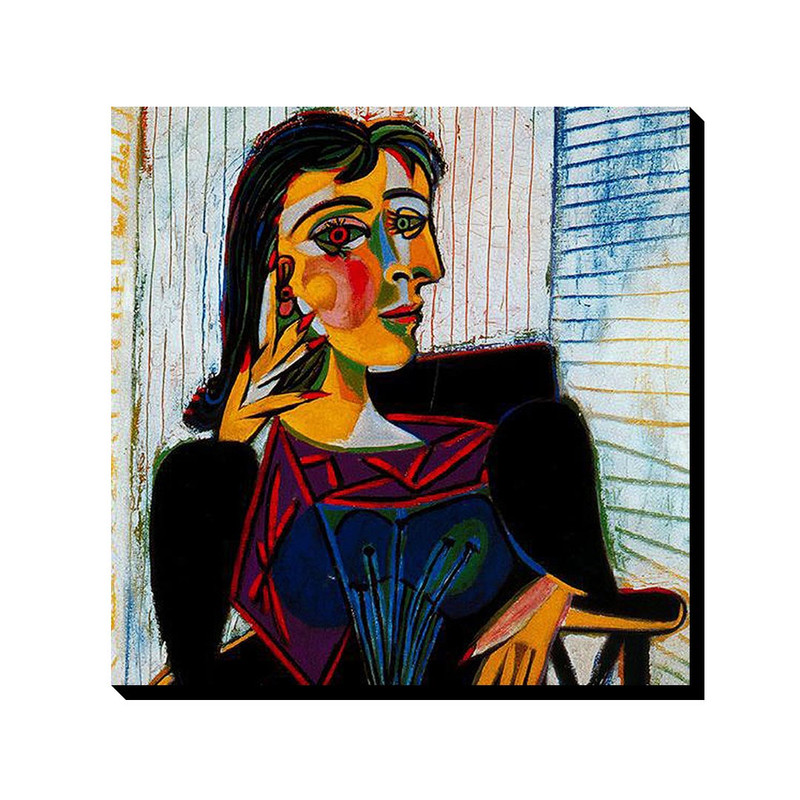 تابلو ترمه طراحان ایده طرح پرتره دورا مار از پیکاسو کد art0334